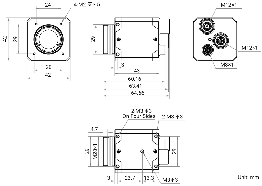 MV-CT2MG0089/G/NN/NN dimensions (mm)