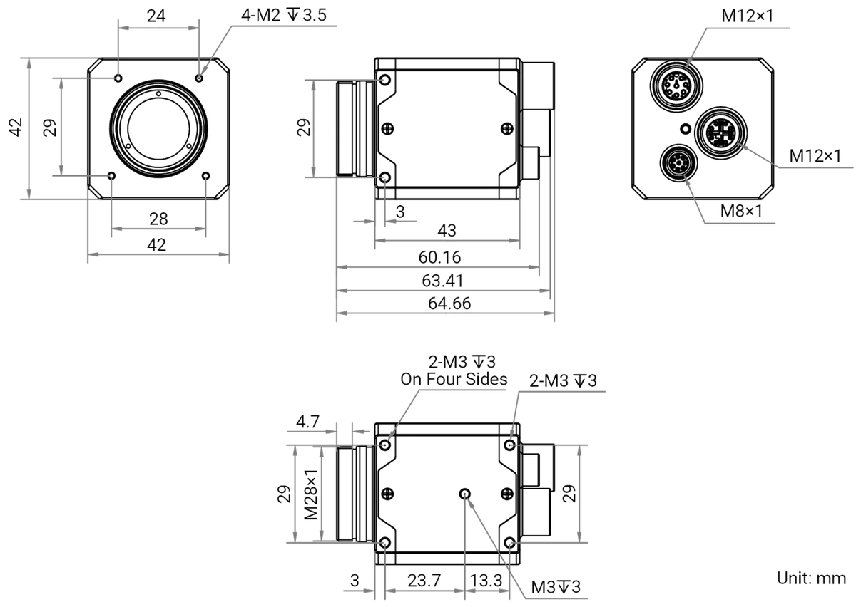 MV-CT2MG0089/G/NN/NN dimensions (mm)