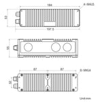 MV-DB12UNE dimensions (mm)