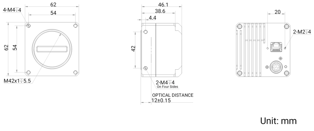 MV-CL044-91NM dimensions (mm)