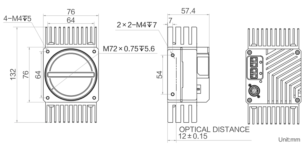 MV-8KF2C-CR dimensions (mm)