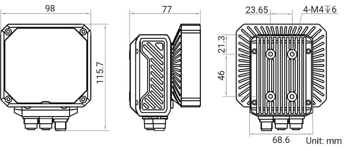 MV-SC6016M-06M-XBN dimensions (mm)