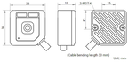 MV-SC1008M-05S-WBN-NR dimensions (mm)