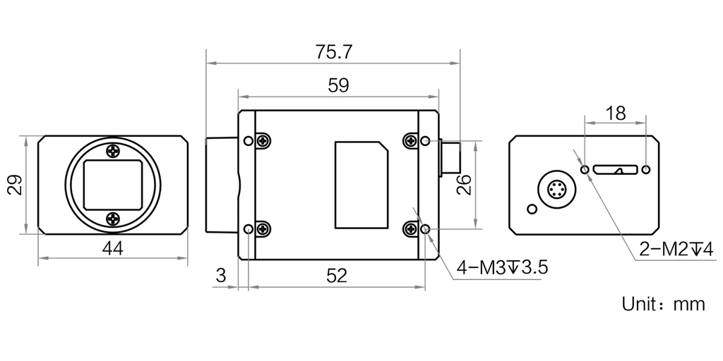 MVGL-AC512G-14UN dimensions (mm)