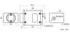 MVGL-AC512G-14UN dimensions (mm)