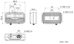 MV-DB300S-V dimensions (mm)