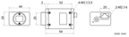 MV-CE200-10GM dimensions (mm)