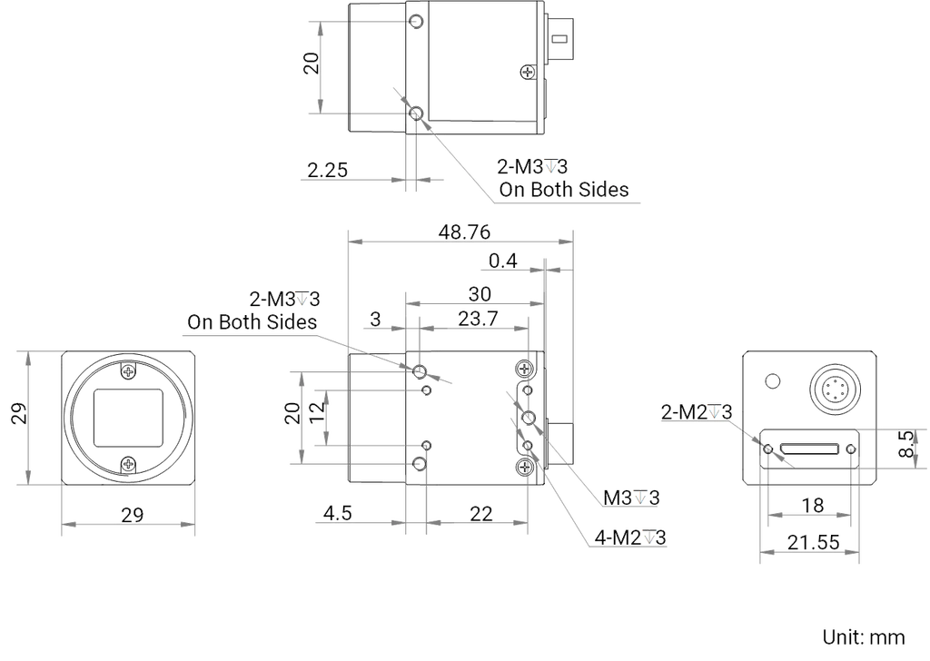MV-CH120-60UM dimensions (mm)