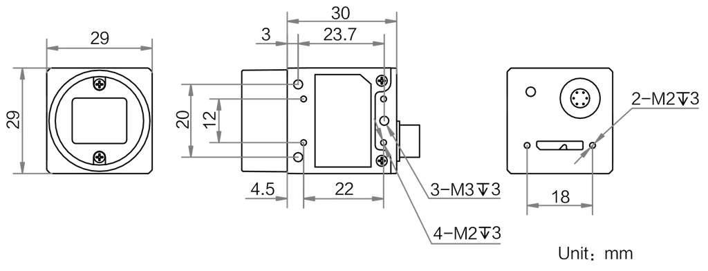 MV-CH050-10UM(EoL) dimensions (mm)