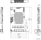 MV-GE1104P dimensions (mm)