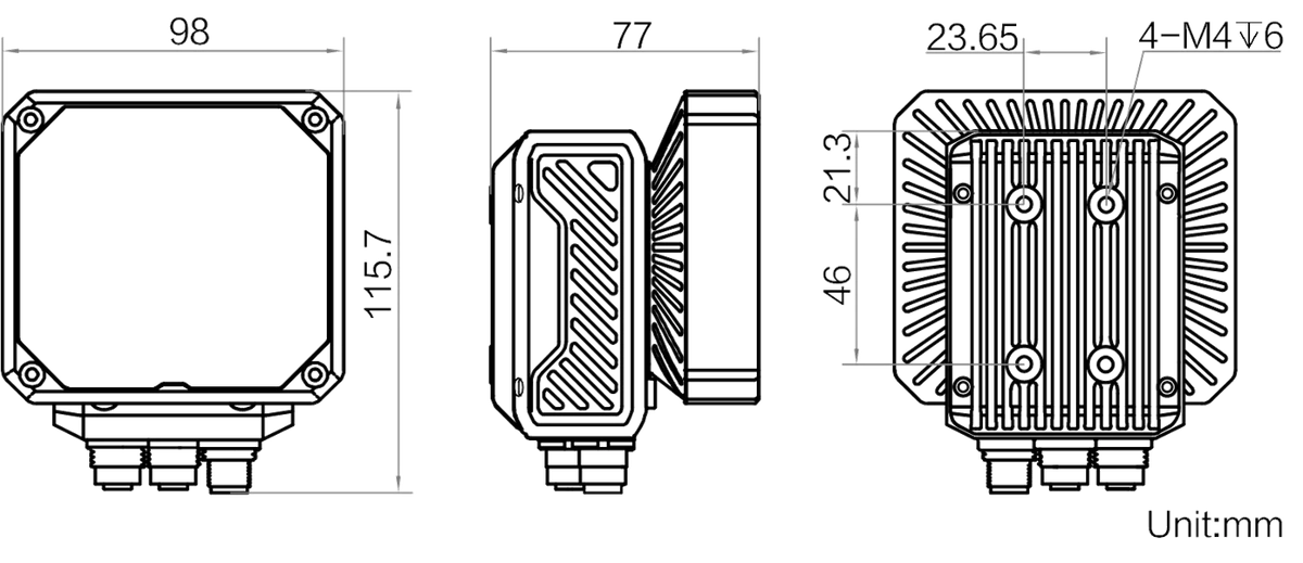MV-SC6050M-12M-XBN dimensions (mm)