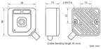 MV-SC1003M-03S-WBN-NR dimensions (mm)