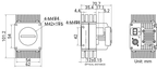 MV-CL042-91FC dimensions (mm)