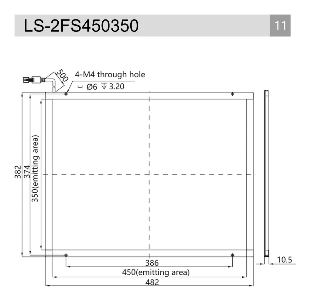 LS-2FS450350 dimensions (mm)