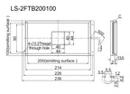LS-2FTB200100 dimensions (mm)