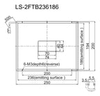 LS-2FTB236186 dimensions (mm)