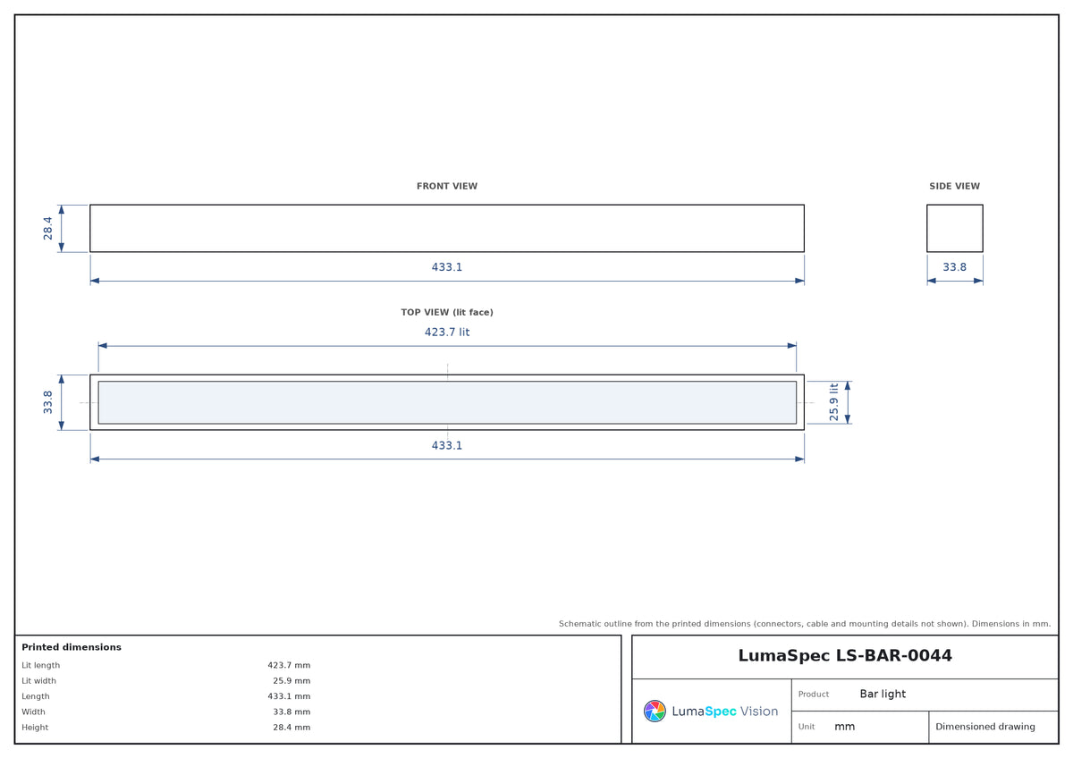 LS-BAR-0044 dimensions (mm)