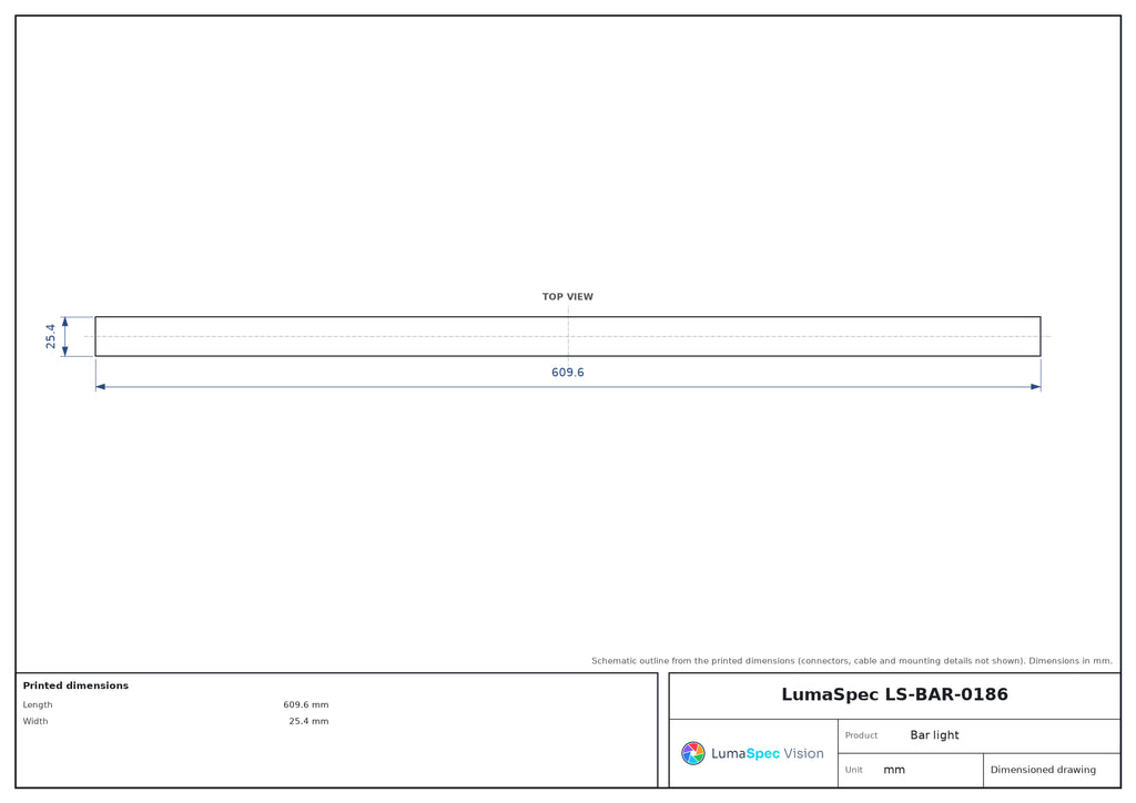 LS-BAR-0186 dimensions (mm)
