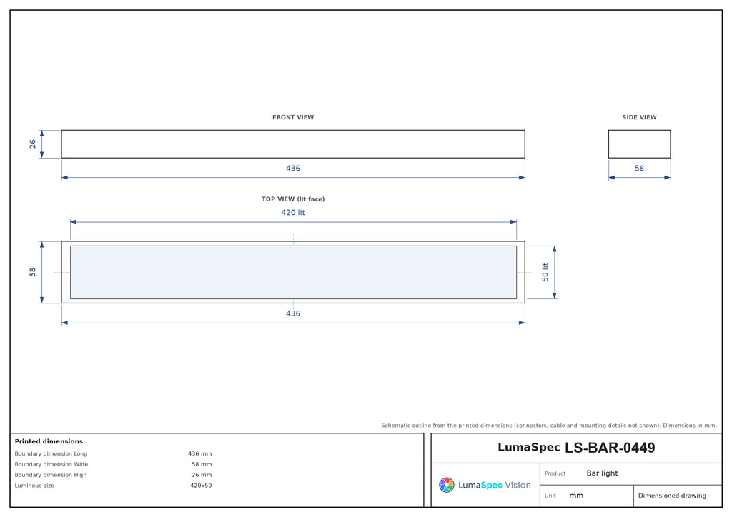 LS-BAR-0449 dimensions (mm)