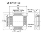 LS-BAR-0456 dimensions (mm)