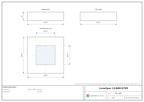 98 x 98 mm square bar light