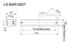 LS-BAR-0827 dimensions (mm)