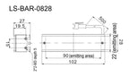 LS-BAR-0828 dimensions (mm)