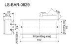 LS-BAR-0829 dimensions (mm)