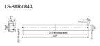 LS-BAR-0843 dimensions (mm)