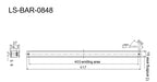 LS-BAR-0848 dimensions (mm)