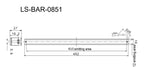 LS-BAR-0851 dimensions (mm)