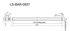 LS-BAR-0857 dimensions (mm)