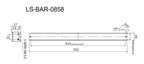 LS-BAR-0858 dimensions (mm)
