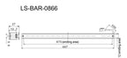 LS-BAR-0866 dimensions (mm)