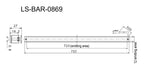 LS-BAR-0869 dimensions (mm)