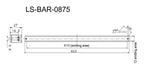 LS-BAR-0875 dimensions (mm)