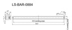 LS-BAR-0884 dimensions (mm)