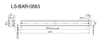 LS-BAR-0885 dimensions (mm)