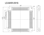 LS-BAR-0916 dimensions (mm)