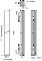 LS-BAR-1240 dimensions (mm)