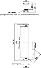 LS-BAR-1255 dimensions (mm)