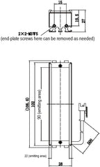 LS-BAR-1256 dimensions (mm)