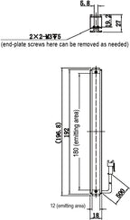 LS-BAR-1261 dimensions (mm)