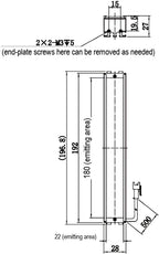 LS-BAR-1262 dimensions (mm)