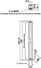 LS-BAR-1264 dimensions (mm)