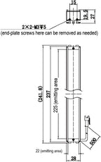 LS-BAR-1265 dimensions (mm)