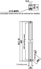 LS-BAR-1284 dimensions (mm)