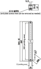 LS-BAR-1290 dimensions (mm)
