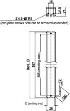 LS-BAR-1291 dimensions (mm)
