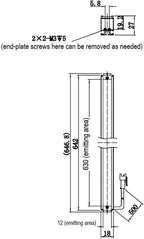 LS-BAR-1293 dimensions (mm)